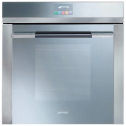 Smeg Linea SFP140E 60cm Multifunction Single Pyrolytic Oven with Touch Controls  in Stainless Steel